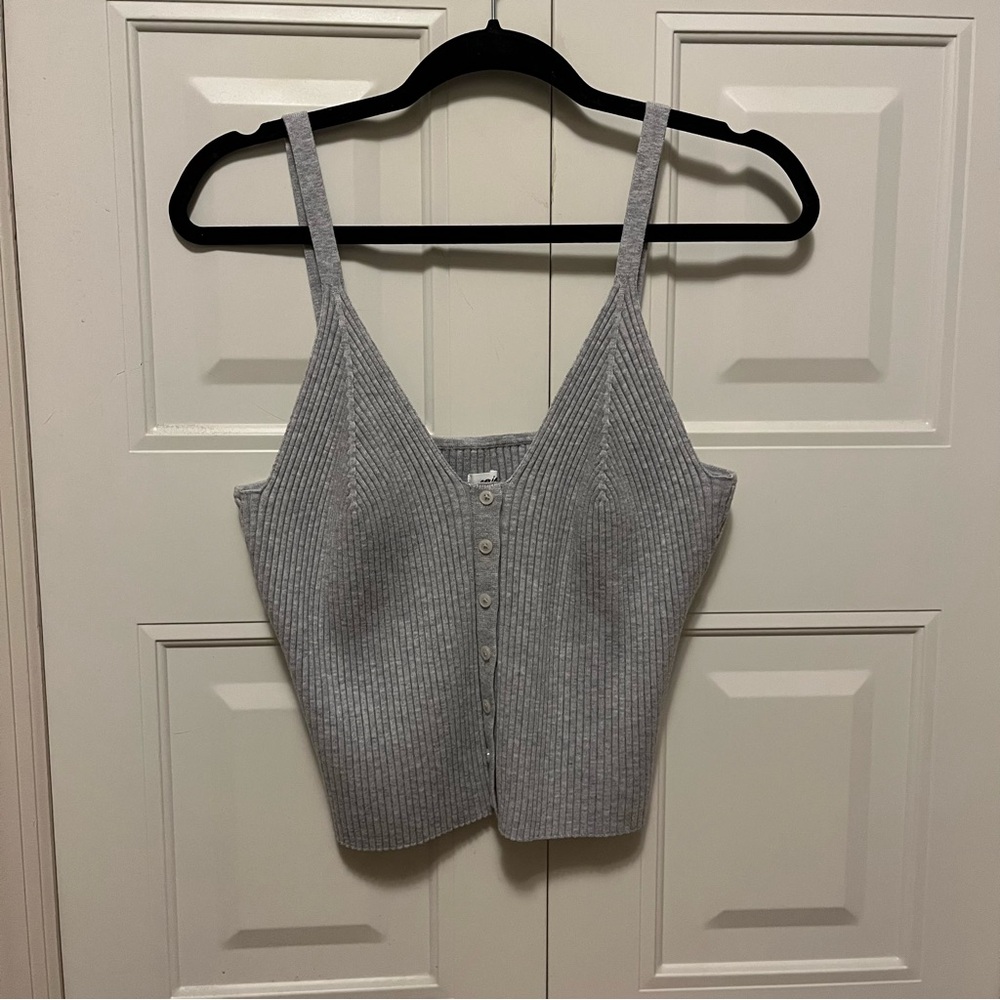 NWOT Aerie gray crop tank top